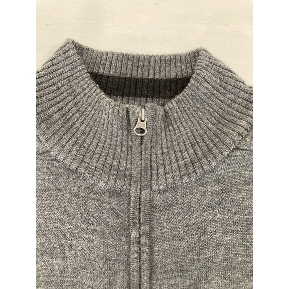 Smartwool Sweater Men’s L Gray Kiva Ridge Half-Zip Merino Wool Pullover Preppy - Picture 4 of 11
